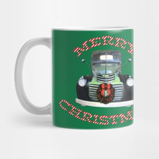 Vintage GMC Pickup Truck Christmas Design Mug